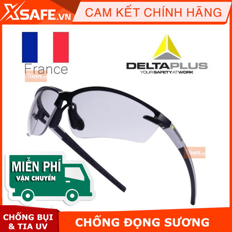 Giá bán Kính bảo hộ Deltaplus Fuji2 mắt kính chống bụi - chống trầy xước - đọng sương - chống 99,99% tia cực tím