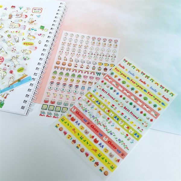 [HCM]Bộ 6 Tấm Sticker Dán Trang Trí - My List