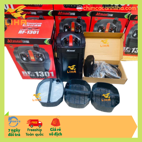 Lọc Thùng Atman RF 1301 (22W - 1500L/H) - Lọc Thùng Atman Thế Hệ Mới Cho Bể Cá Thủy Sinh