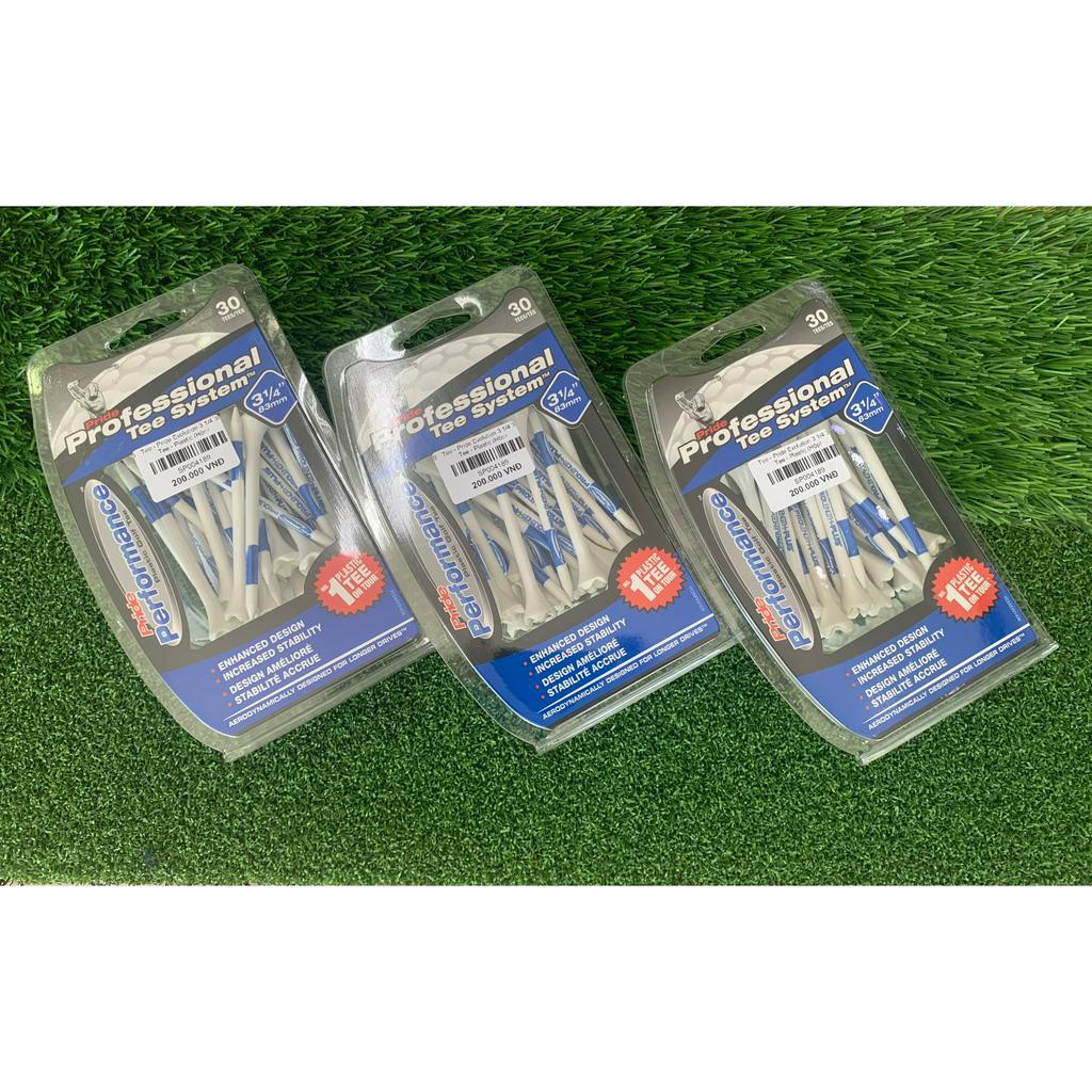 Tee golf (tee phát bóng gôn) Tee Pride Professional System - 1 1.2 38 mm 2 3/4( 69mm ) - 3 1/4 ( 83mm)