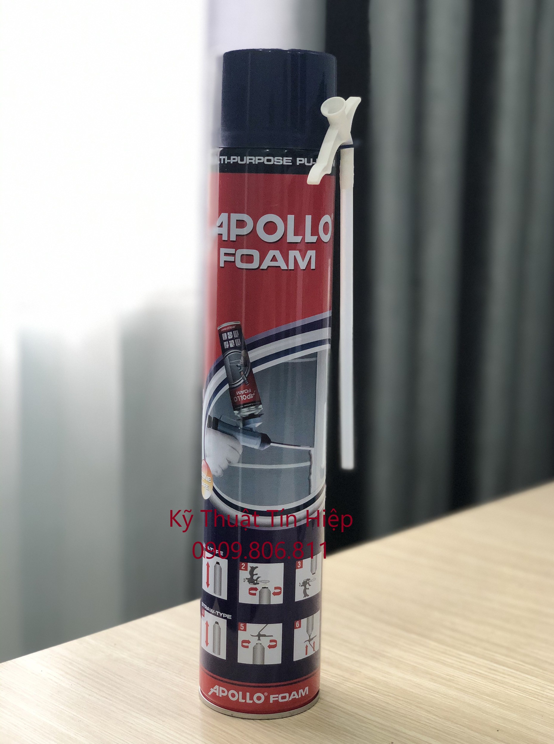 Keo bọt nở Foam Apollo 750ml (dùng vòi và dùng súng bắn keo bọt nở)