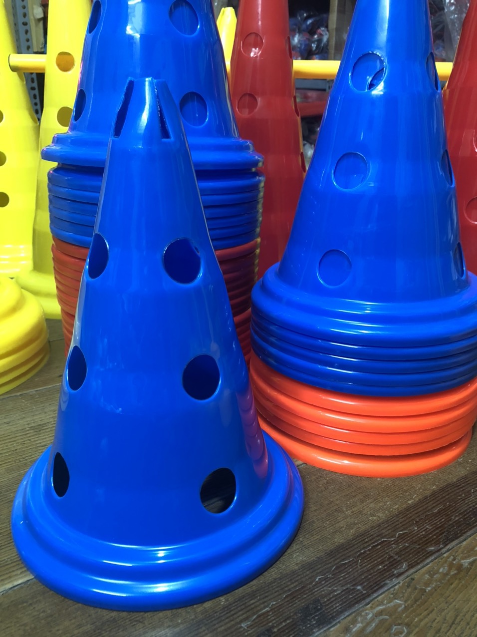 5 Chiếc Nấm Tập Chiến Thuật, Marker, cone Chơi Thể Thao Bóng Đá Rào Cản Nhựa Dẻo