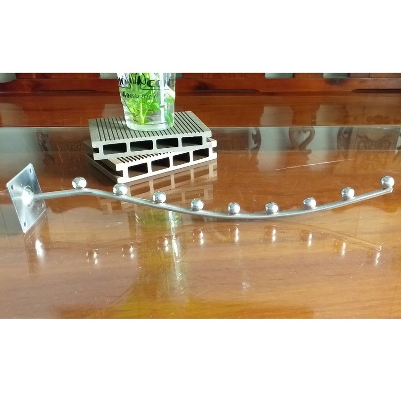 Móc Treo Quần Áo 9 Bi Gắn Tường