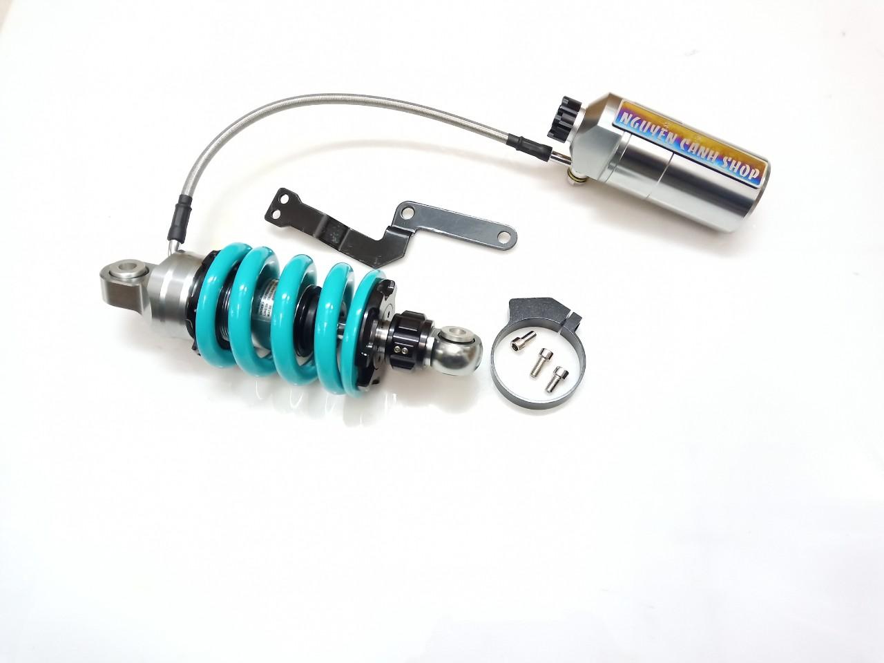Phuộc sau xe exciter nitron xanh