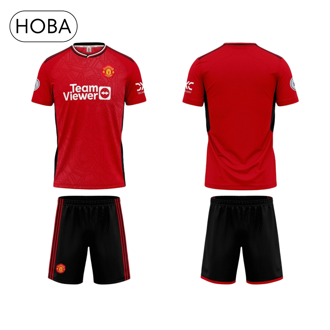 HOÀN TIỀN 15% - Bộ quần áo bóng đá đồ đá banh CLB MU Manchester United đỏ in tên và số theo yêu cầu