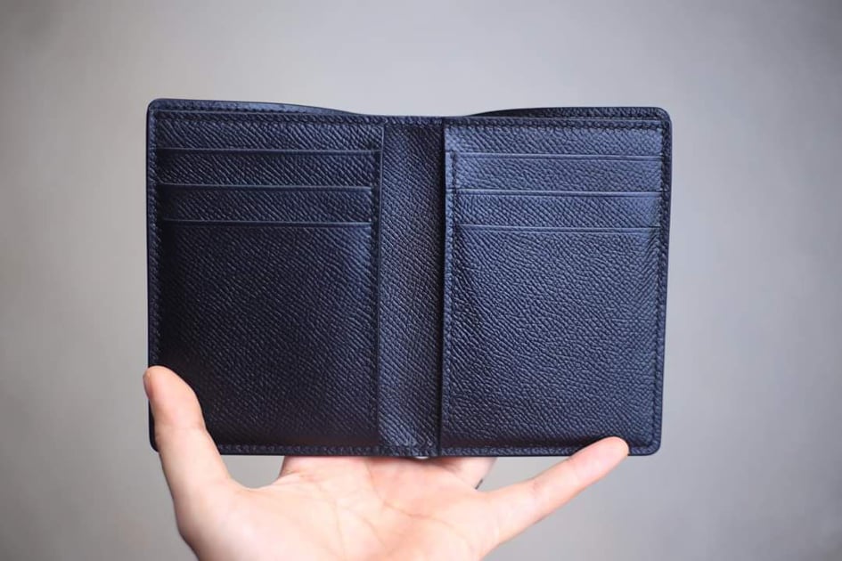 Ví da handmade dáng đứng