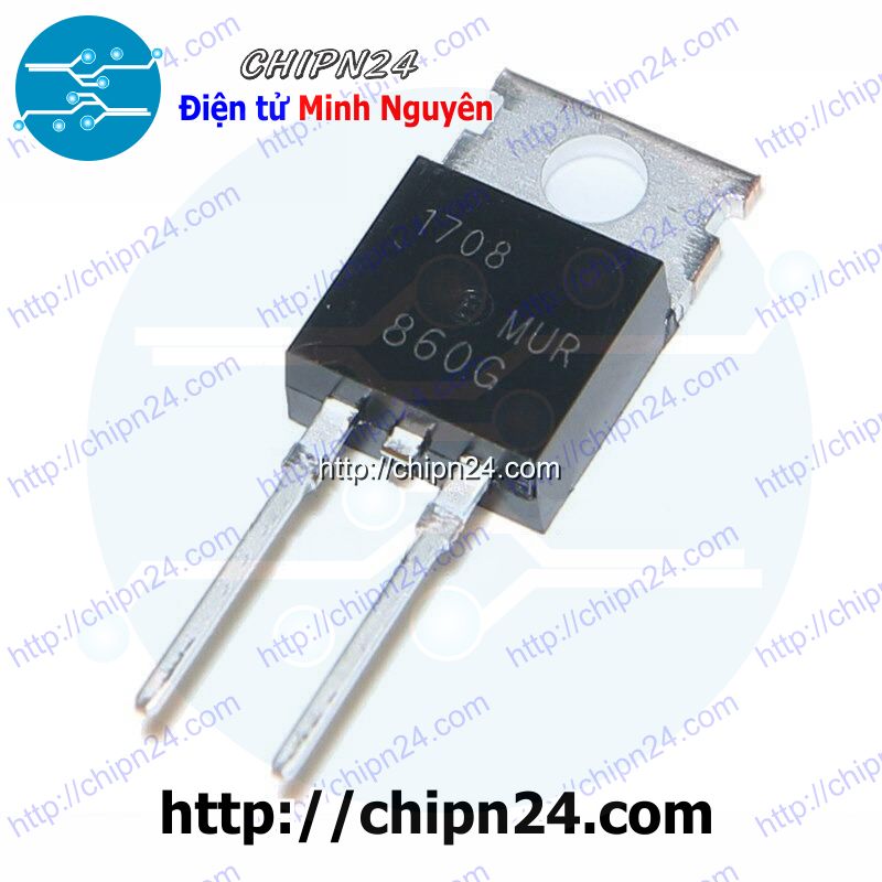 Diode mur860 to-220 8a 600v