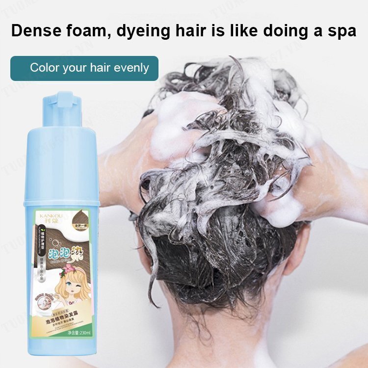 Long-lasting color Plant natural bubble hair dye