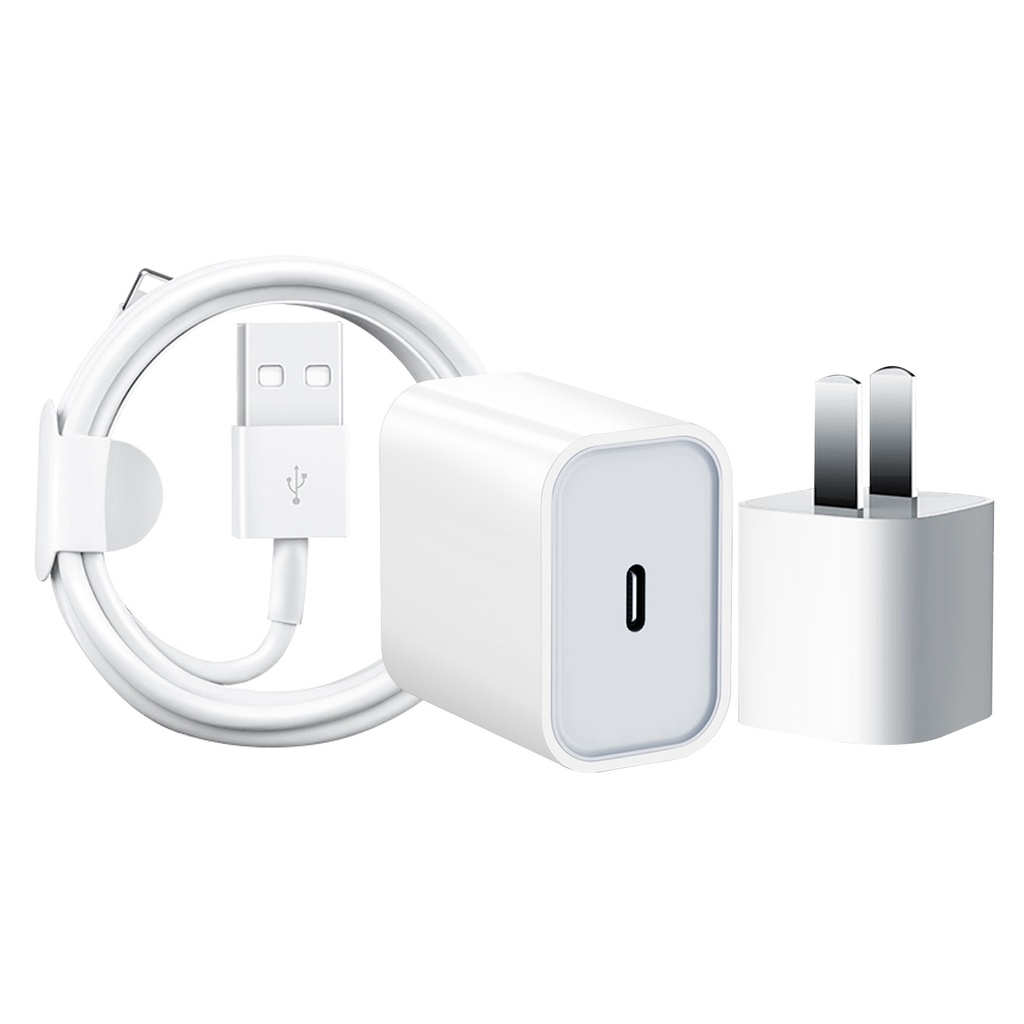 Bộ Củ Cáp Sạc Nhanh PD 20w Dùng Cho Máy 7 15. (Củ Sạc Nhanh 20W + Cáp Type-C to 20w, 18w)ip
