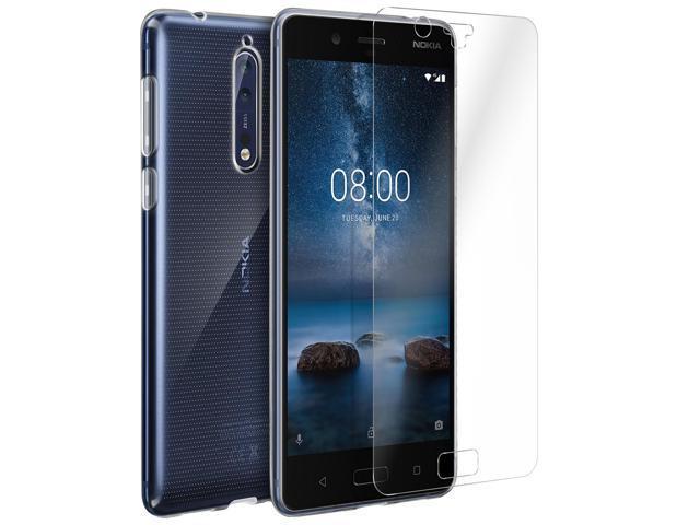 Kính cường lực trong suốt Nokia 8 (Kèm miếng lau)