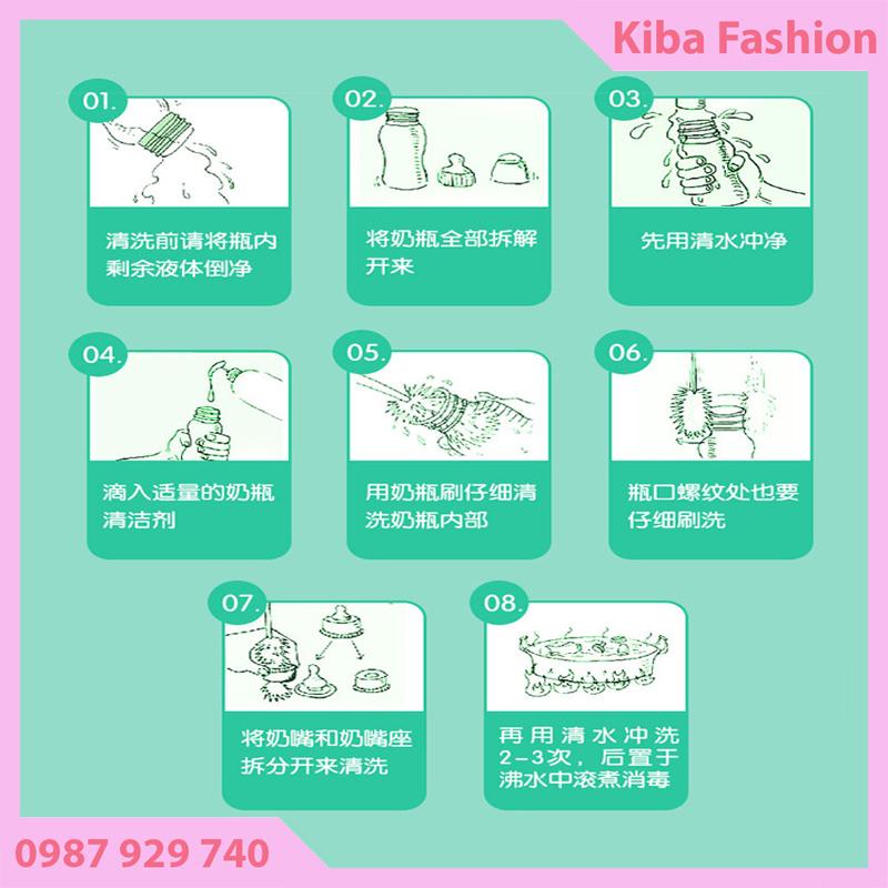 SET cọ bình sữa cho bé ( bao gồm 4 chi tiết)
