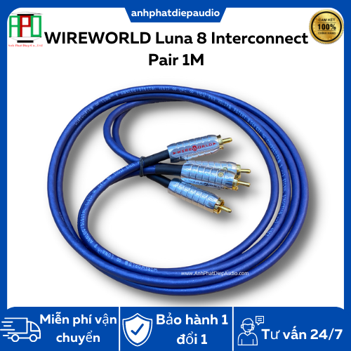 Dây tín hiệu wireworld luna 8 interconnect pair 1m