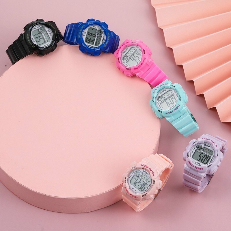Đồng hồ điện tử nam nữ Sport sp1 mặt tròn dâu silicon cực hot vva5t