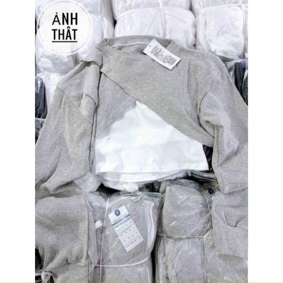 SET ÁO CẶP 2 MÓN CROPTOP ĐẮP CHÉO HAI MÀU