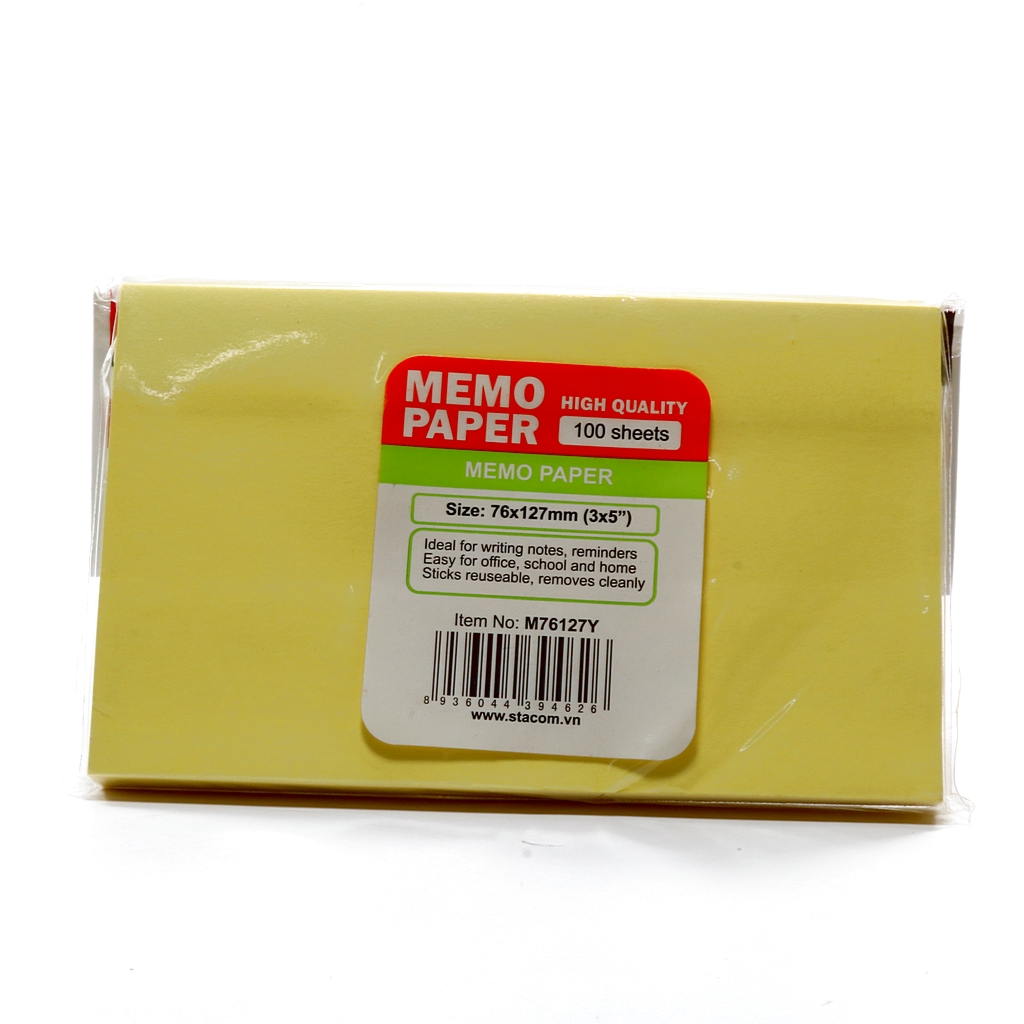 giấy note vàng, giấy ghi chú các size