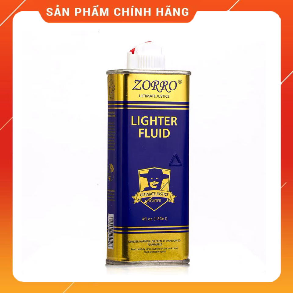 Vỏ bình zorro xanh 133ml chuyên dụng cho bật lửa hộp quẹt bật lửa xăng bấc đá