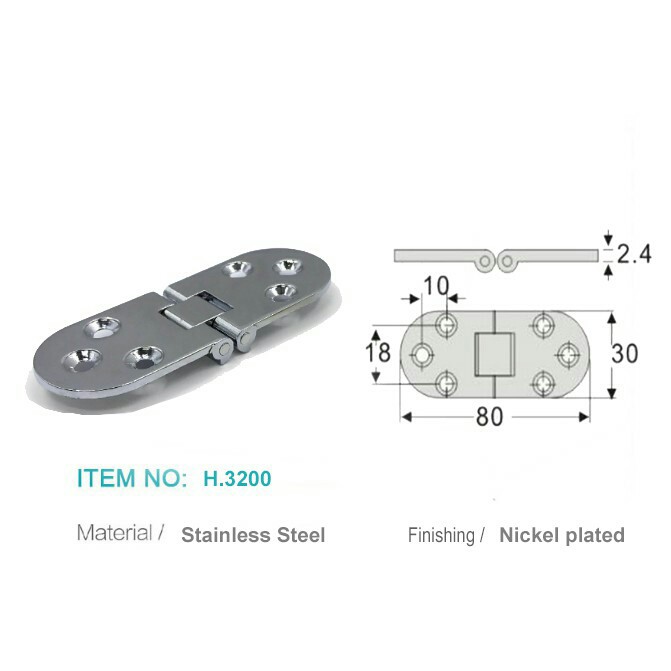 Bản lề bán nguyệt Inox