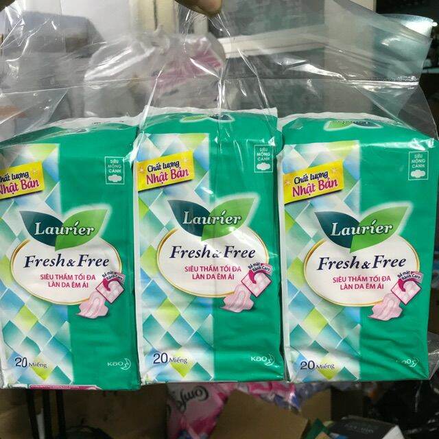 BVS FRESH& free laurier 20 miếng( 22cm) có cánh