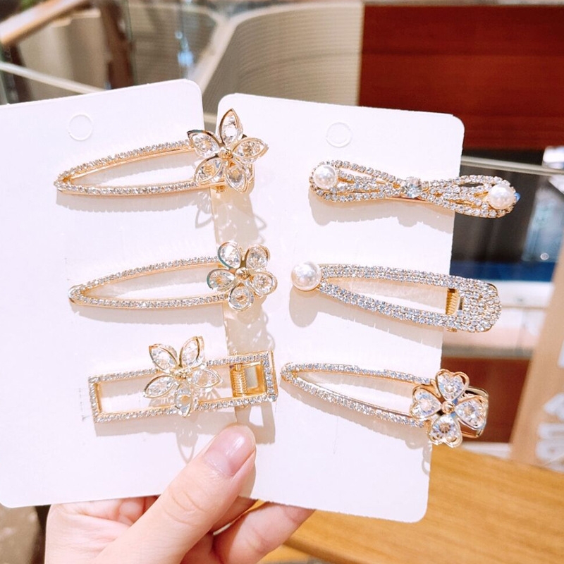 Kẹp tóc đính đá Hàn Quốc ( kẹp mái)