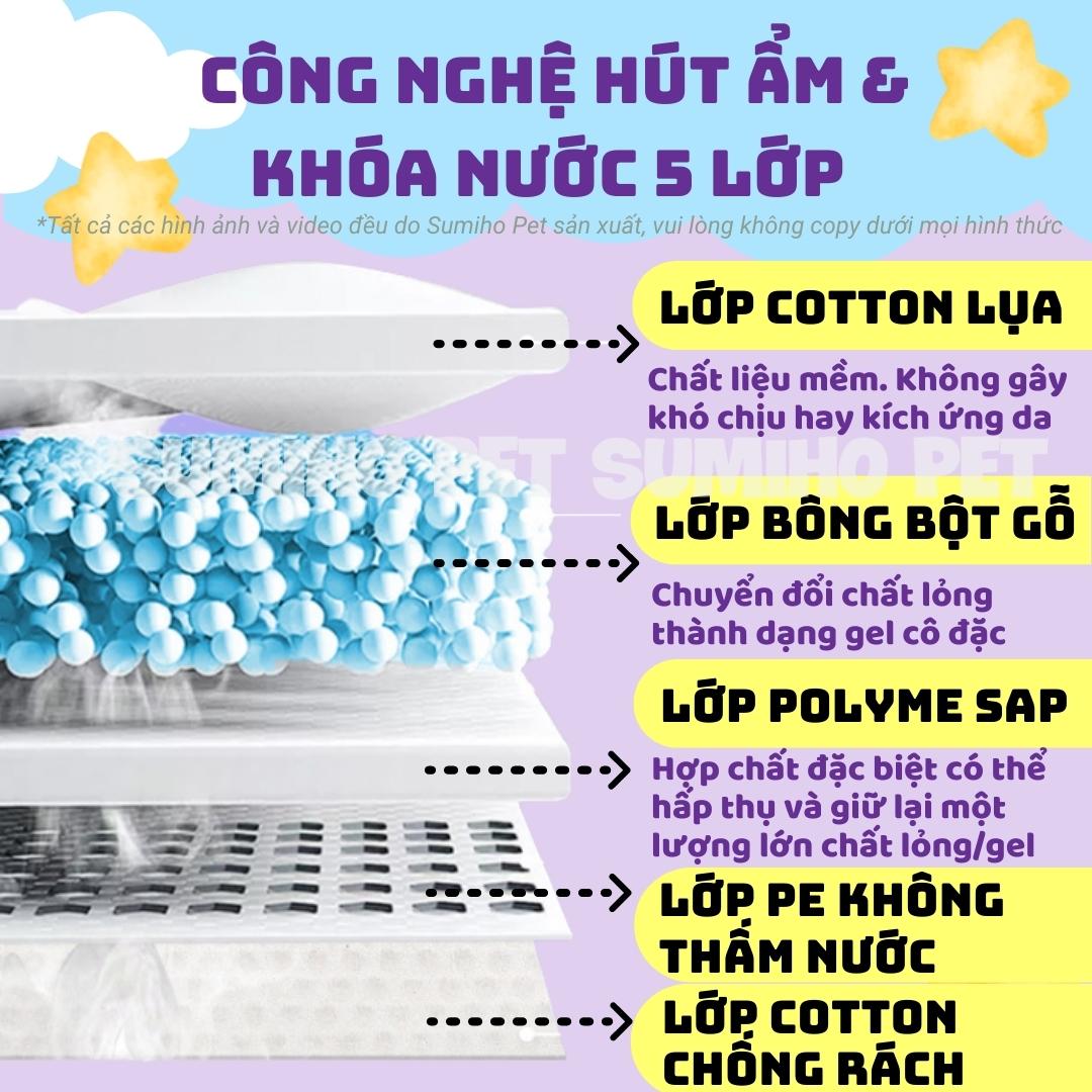 1 miếng bỉm tã cho chó mèo Sumiho Space (bỉm quần và bỉm quấn bụng)