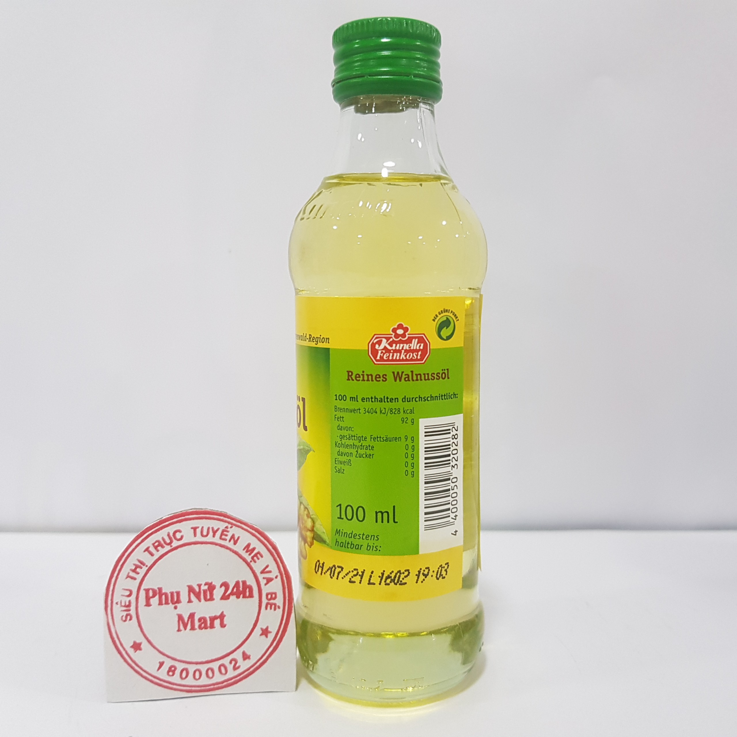 Dầu Óc Chó Đức Kunella 100ml [HSD T6/2025]