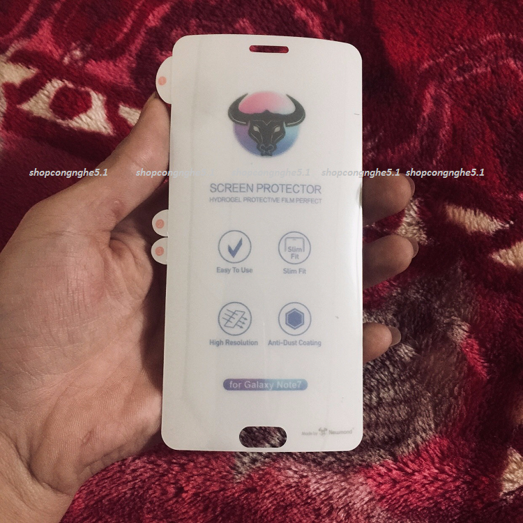 Samsung Galaxy Note 7/Note Fe - Combo Dán Mặt PPF mặt trước + Ốp Lưng Silicon A+ Chống ố tốt