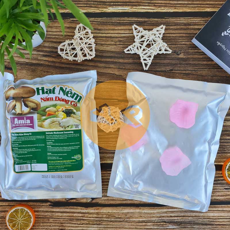 [YENPHUONG.STORE] Hạt nêm chay nấm Đông Cô Amla 450g
