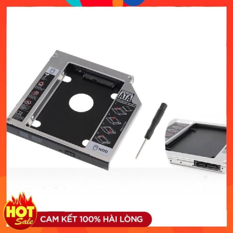 Caddy Bay mỏng / dày NHÔM - Lắp ổ cứng thứ 2 cho laptop