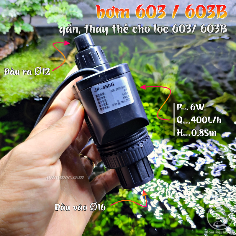 Máy bơm thay thế cho lọc sunsun ew / hw 603b