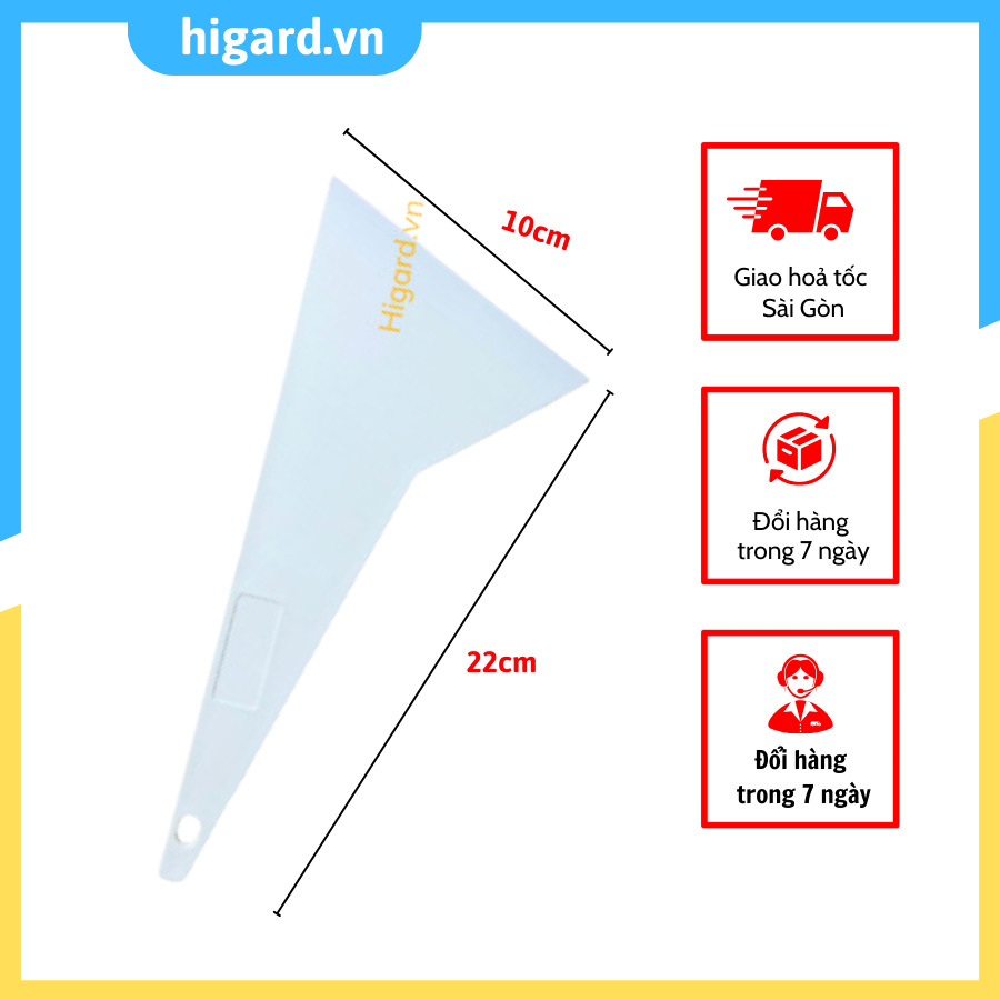 White Plastic Triangle Squeegee