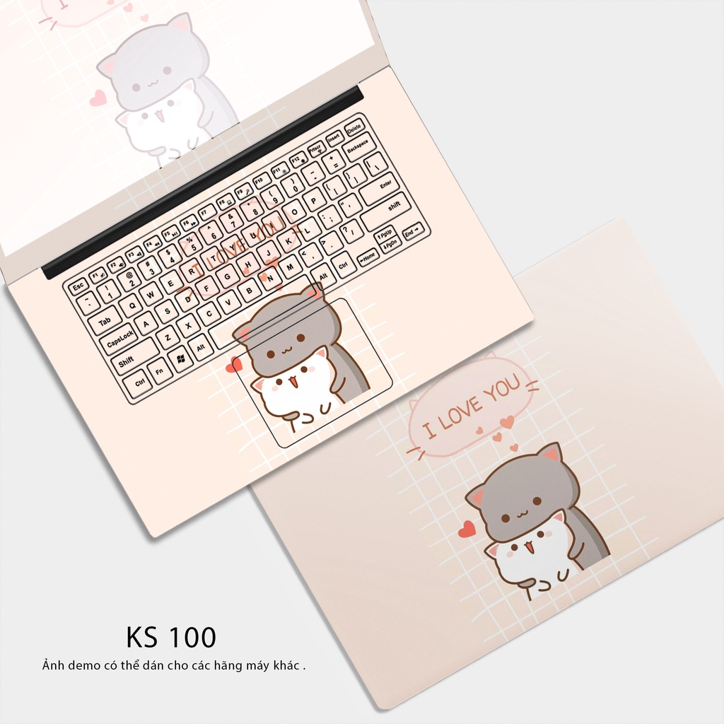 Skin dán laptop - mẫu ks 100 - thiết kế theo từng model laptop
