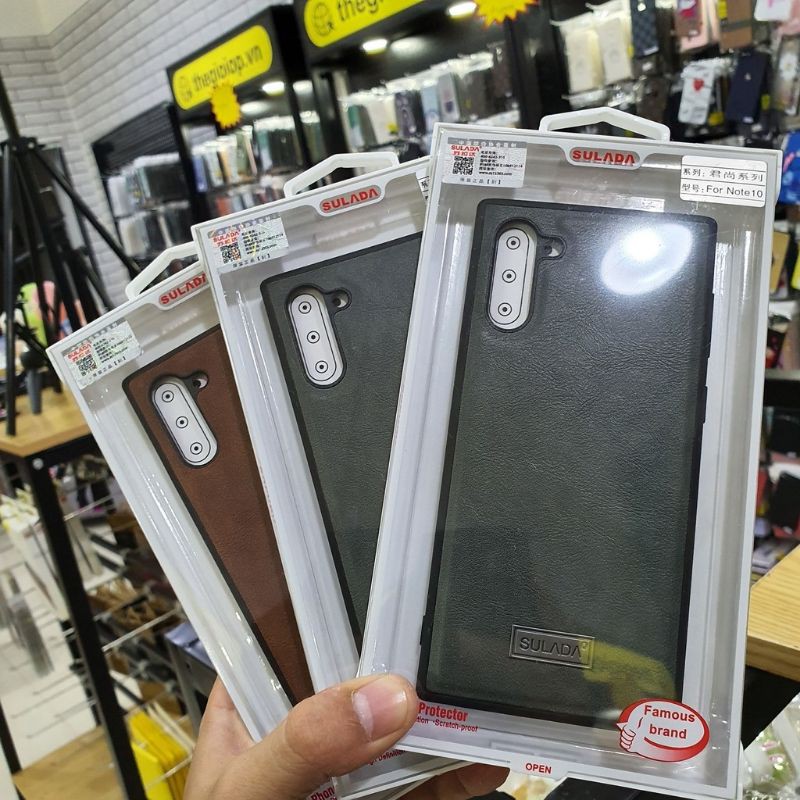 Ốp lưng Sulada da cho Galaxy Note 10 Plus/ Note 10 chính hãng