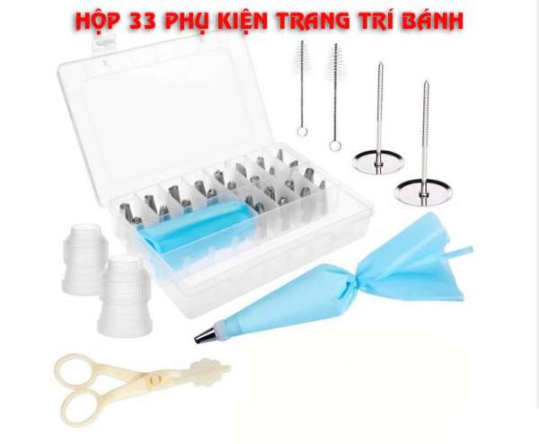 Hộp 33 Phụ Kiện Trang Trí Cơ Bản Học Làm Bánh