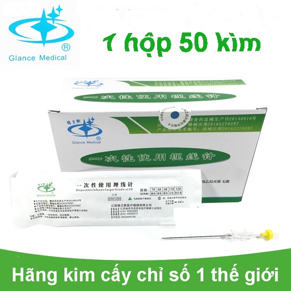 01 Kim cấy chỉ catgut siêu tiện lợi- an toàn- vô khuẩn- đủ kích cỡ