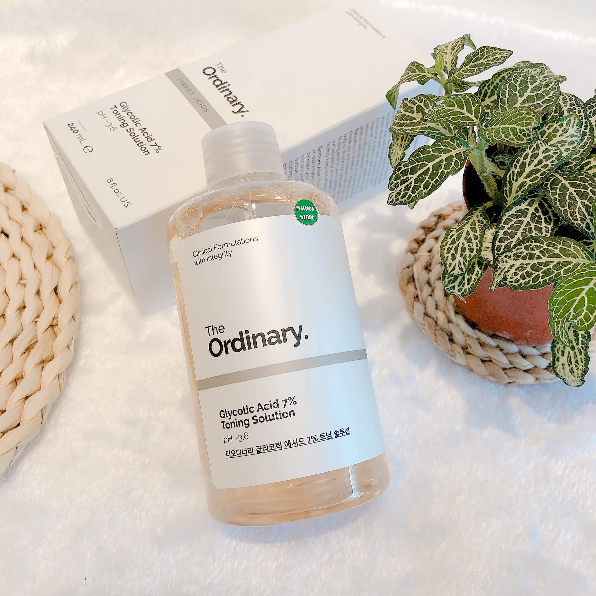 [HCM]Toner tẩy da chết Glycolic Acid 7% Toning Solution The Ordinary 240ml
