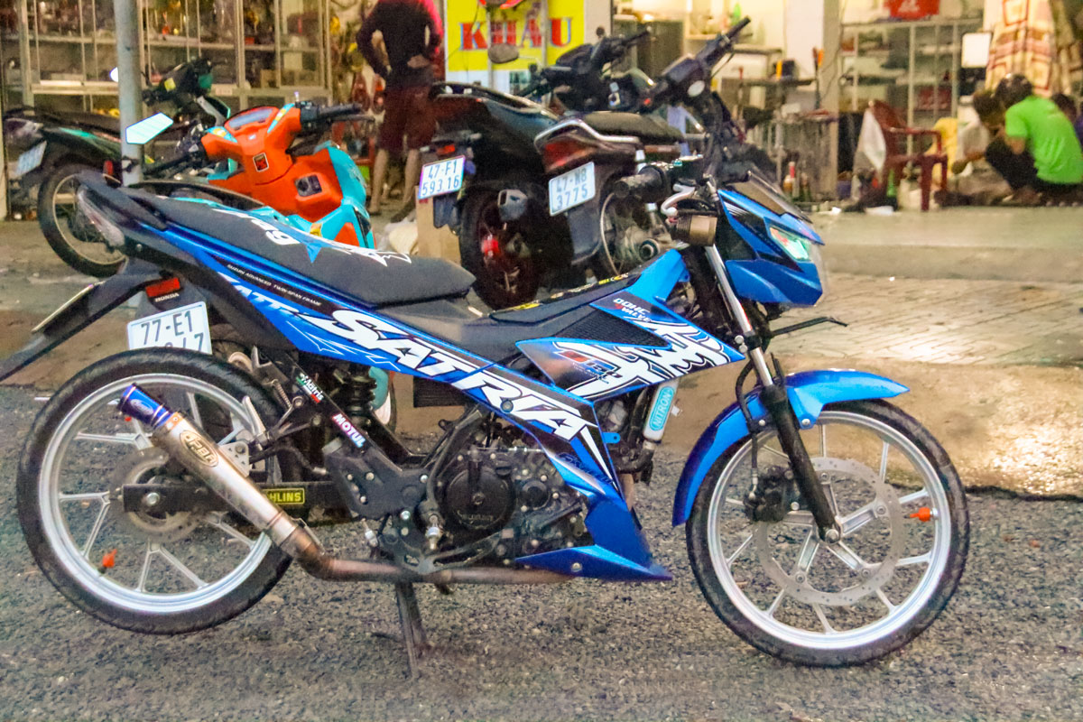 Tem rời Satria,Raider Hayabusa xanh