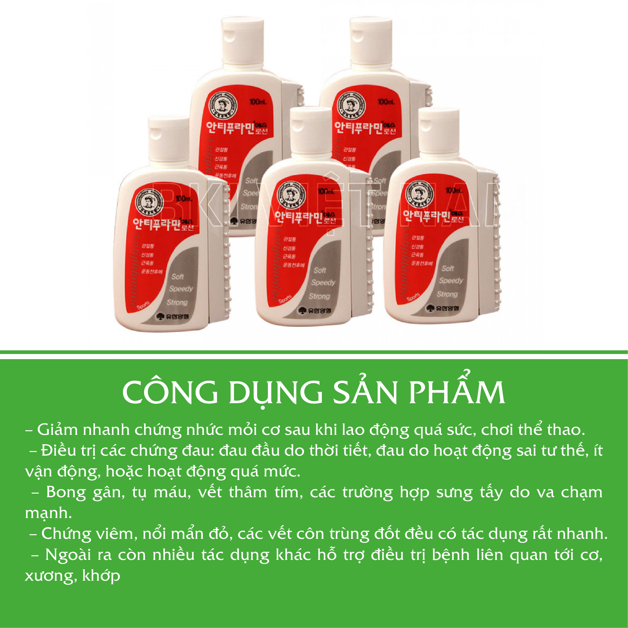 Dầu nóng xoa bóp Hàn Quốc