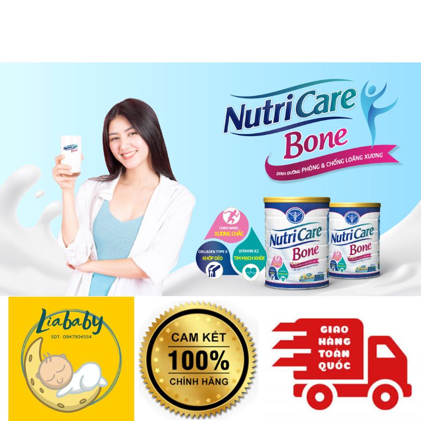 SỮA BỘT NUTRICARE BONE PHÒNG NGỪA LOÃNG XƯƠNG (CAM KẾT HÀNG CHÍNH HÃNG, DATE MỚI 100%)
