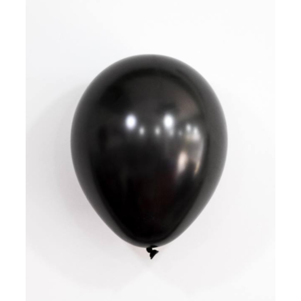 Set 10 bong bóng đen thường - Black balloon bbcs06