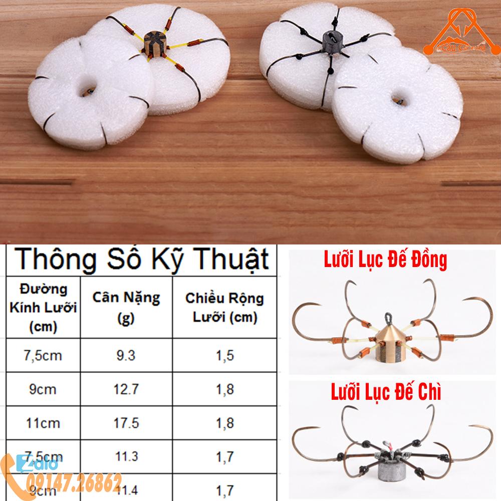 Lưỡi Câu Lục Đế Đồng Đế Chì - Lưỡi Lục Câu Cá | Caucaedu