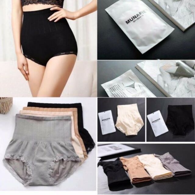 Quần lót gen bụng viền ren munafie xuất nhật