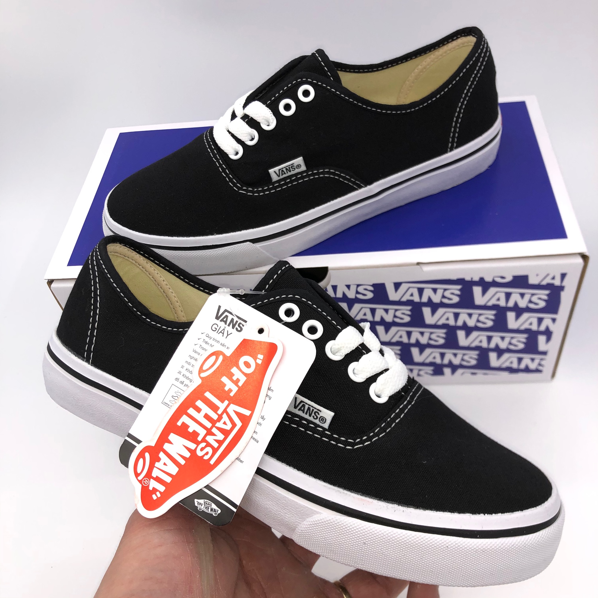 GIÀY VANS CLASSIC ĐEN (Full box, tag)