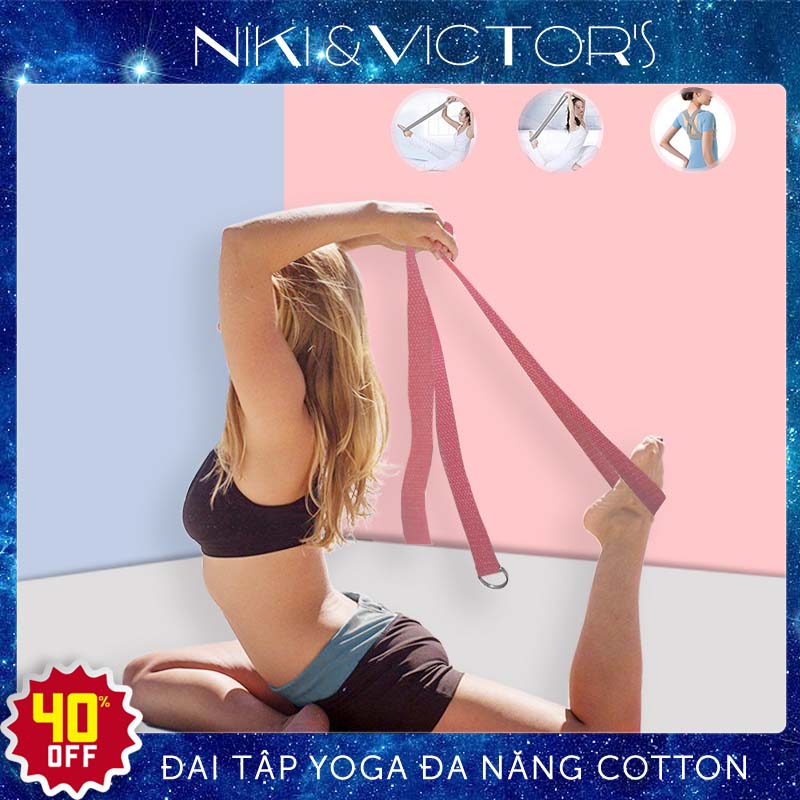 Dây Tập YOGA Cotton Loại 1 Hỗ Trợ Kéo Dãn Chân Tay Uốn Người Tập Yoga 1