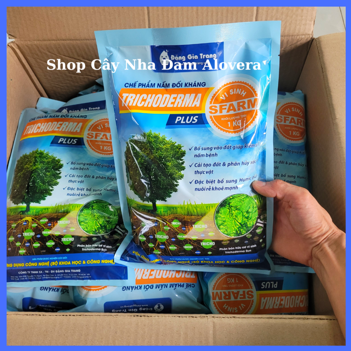 Chế Phẩm TRICHODERMA Plus Cao Cấp Chuyên Ủ Phân Hữu Cơ Cho Mọi Cây Trồng (GÓI 1KG)