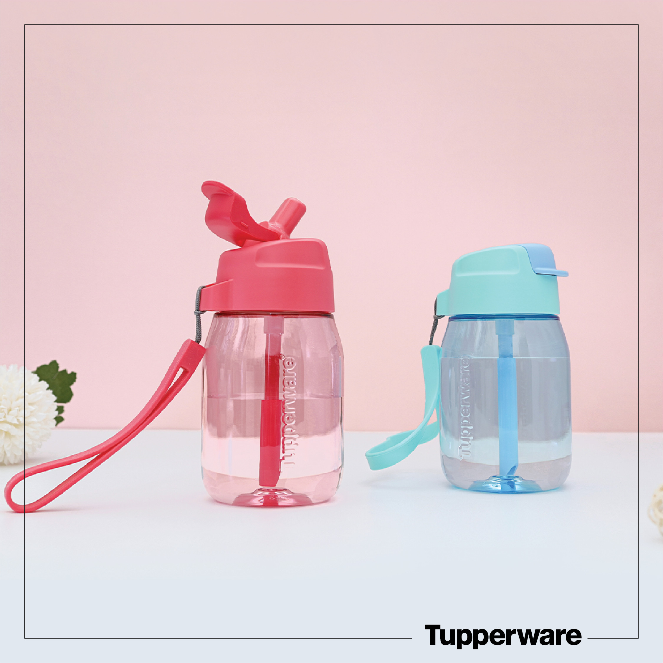 Bình Nước Mini Lohas có ống hút 350ml - Tupperware
