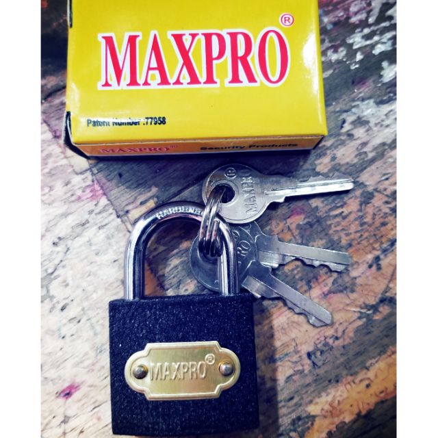 Ổ khóa cửa maxpro, tri đen goldtop