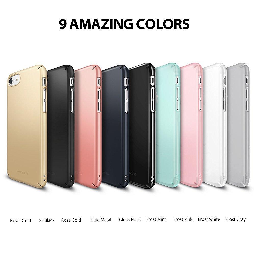 Ốp lưng Hàn Quốc Ringke Slim iPhone SE 2020 / iPhone 8 / iPhone 7 (Gloss Black)