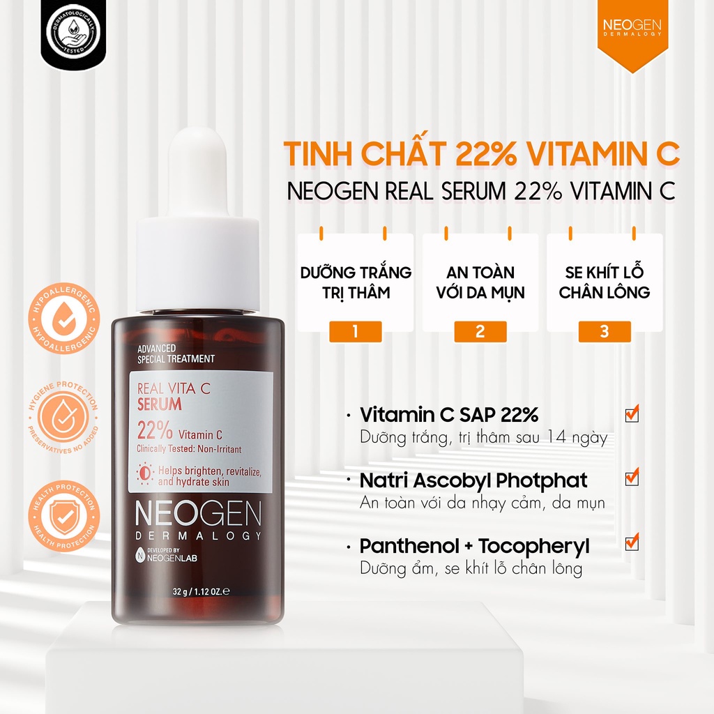 Serum Vitamin C Neogen Dermalogy Real Làm Sáng Da 30ml