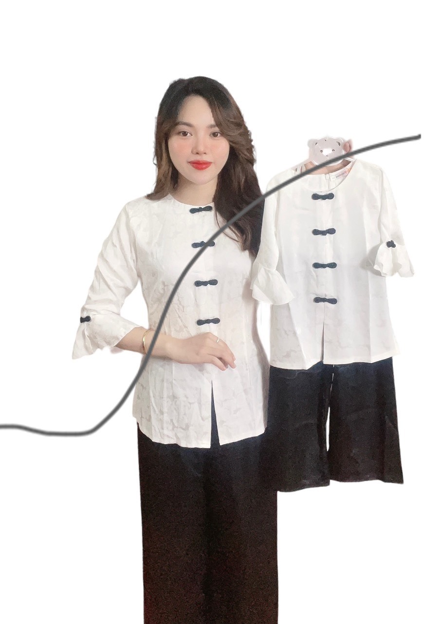 ÁO BÀ BA CÁCH TÂN CÚT TÀU MẸ VÀ BÉ
