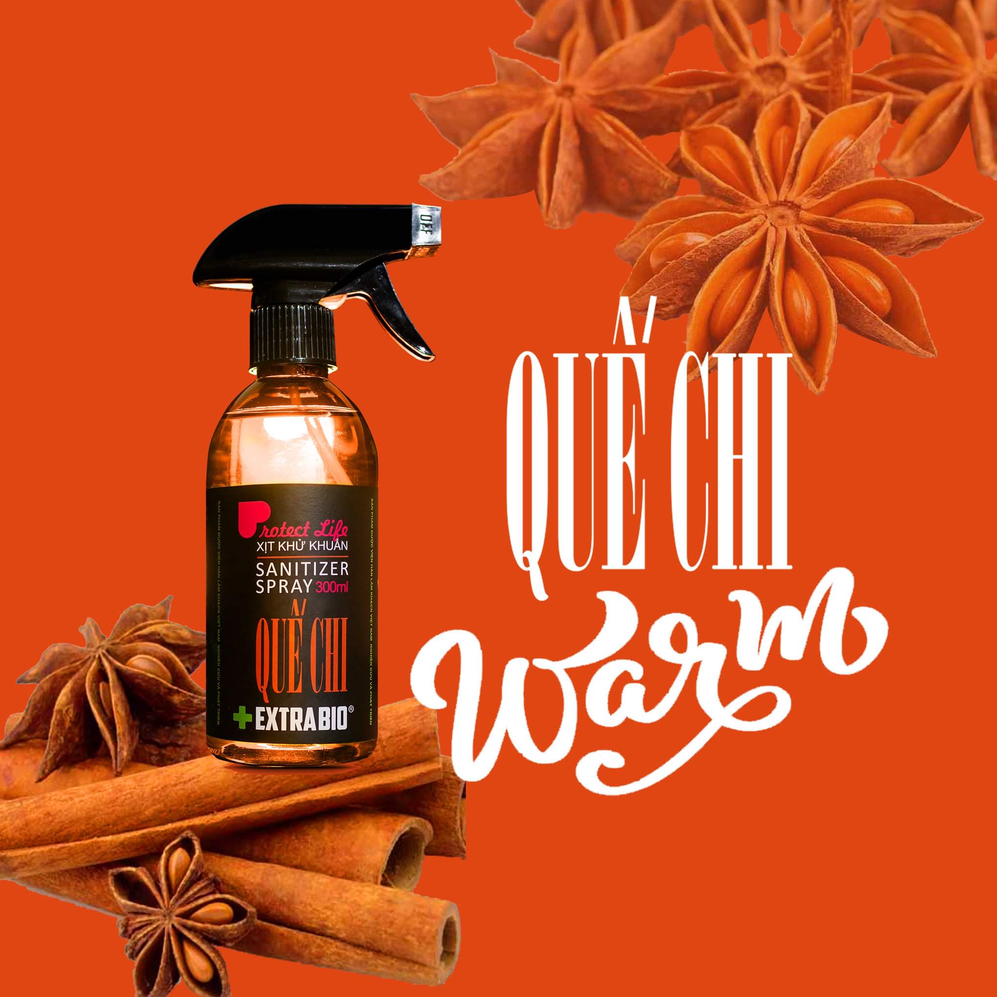 Dung dịch xịt khử khuẩn bề mặt Extra Bio chai 300ml